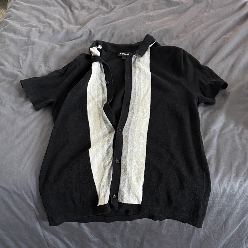 Express Classic Black Knit Top